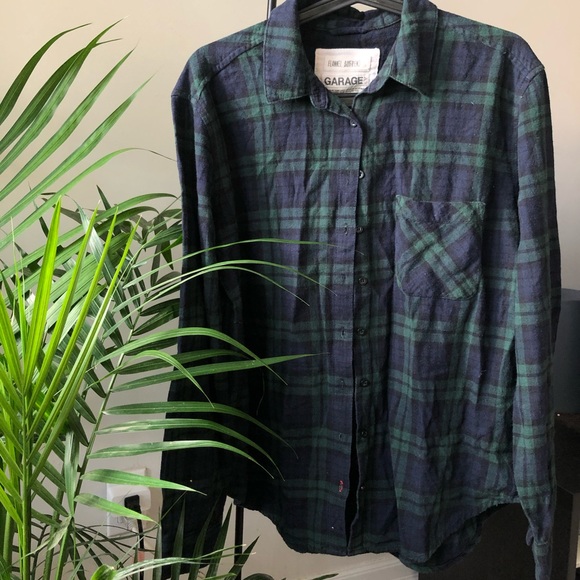 GARAGE Boyfriend flannel shirt - Picture 2 of 3
